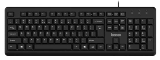 Bàn phím KENOO K6020 chống mờ – Gõ êm, bền bỉ, giá rẻ