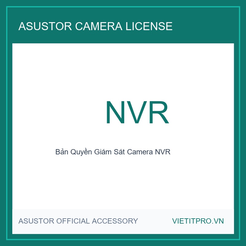 [NPP QD.TEK®] License Camera ASUSTOR AS-SCL01 Surveillance Center NVR 1 Kênh